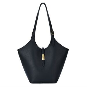 Miztique Black Tote with Gold Accent